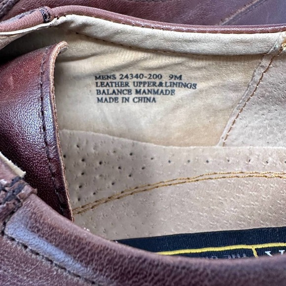 Stacy Adams Men’s Leather Oxford Square Toe Shoes size 9 - Picture 3 of 9